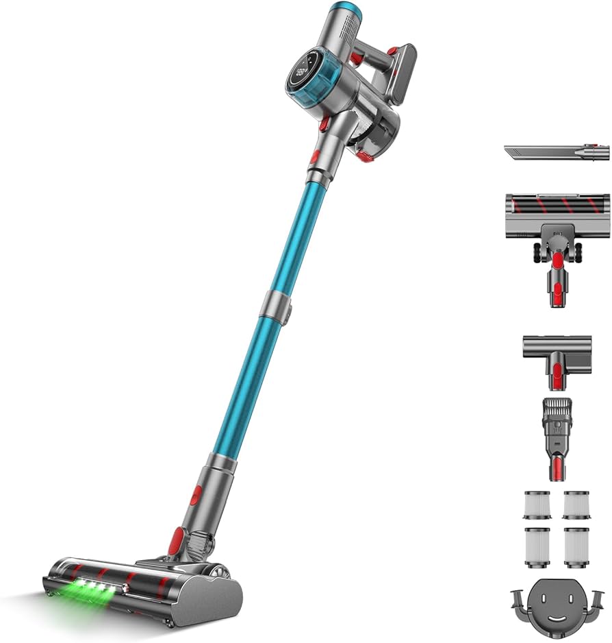 Amazon | 掃除機 コードレス【85Kpa真の強力吸引・自立式ブラシヘッド